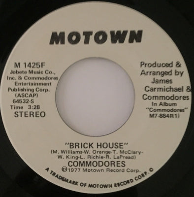 THE COMMODORES - Brick House