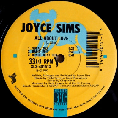 JOYCE SIMS - All About Love