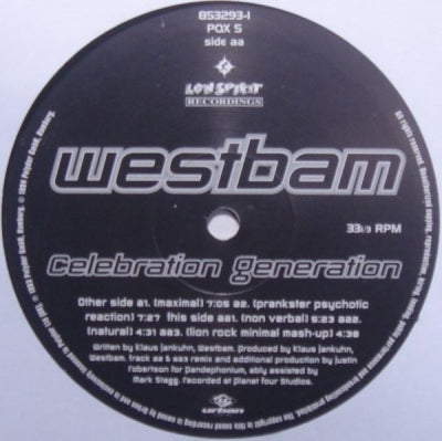 WESTBAM - Celebration Generation