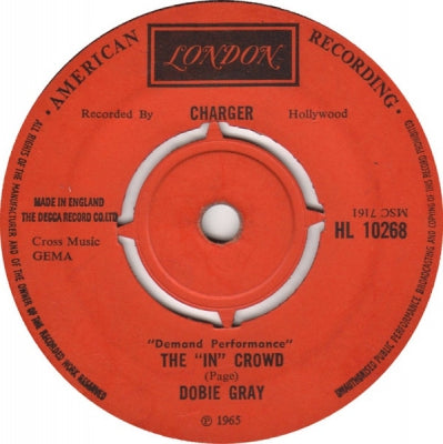 DOBIE GRAY - The "In" Crowd / Be A Man