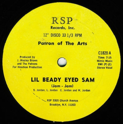 PATRON OF THE ARTS - Lil Beady Eyed Sam (Jam-Jam)