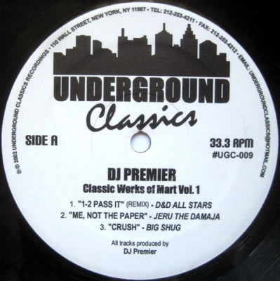 DJ PREMIER - Classic Works Of Mart Vol. 1