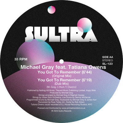 MICHAEL GRAY FEATURING TATIANA OWENS - Invincible / You Got To Remember