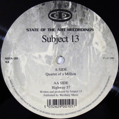SUBJECT 13 - Quarter Of A Million / Highway 57