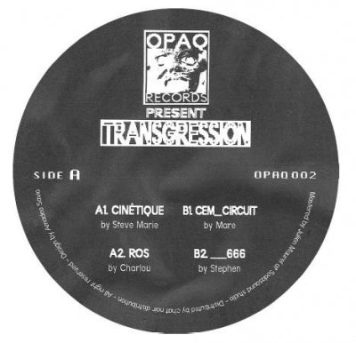 STEVE MARIE / CHARLOU / MARE / STEPHEN - Transgression EP