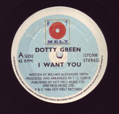 DOTTY GREEN - I Want You