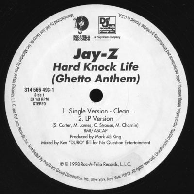 JAY-Z - Hard Knock Life (Ghetto Anthem)