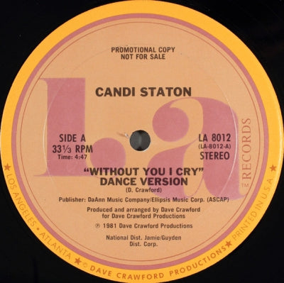 CANDI STATON - Without You I Cry