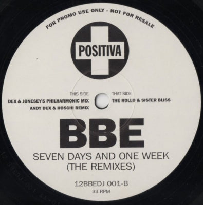 BBE - Seven Days And One Week (The Remixes)