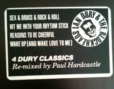 IAN DURY AND THE BLOCKHEADS - 4 Dury Classics Re-Mixed By Paul Hardcastle