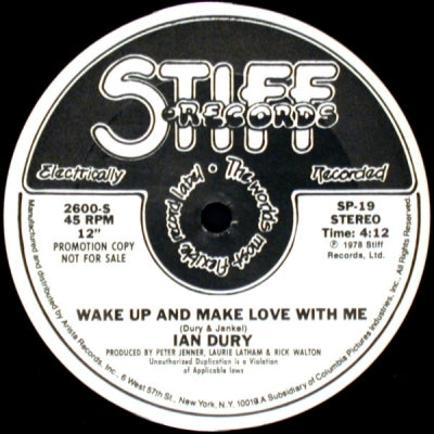 IAN DURY - Wake Up And Make Love With Me / Billericay Dickie