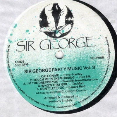 VARIOUS - Sir George Presents Party Music Vol 3