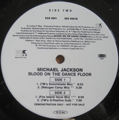 MICHAEL JACKSON - Blood On The Dancefloor