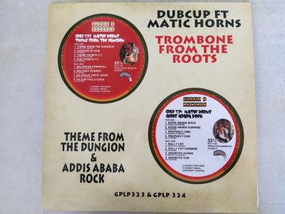 DUBCUP FEATURING MATIC HORNS - Trombone From The Roots / Theme From The Dungion & Addis Ababa Rock