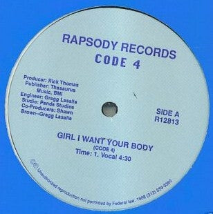 CODE 4 - Girl I Want Your Body