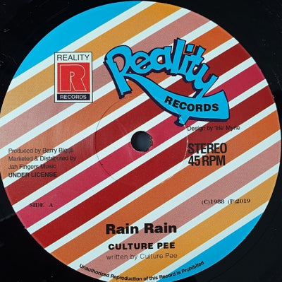 CULTURE PEE - Rain Rain / Version