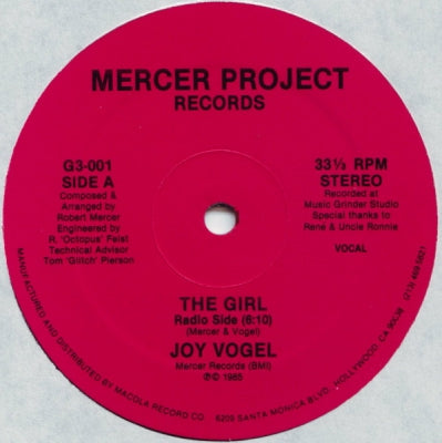 JOY VOGEL - The Girl