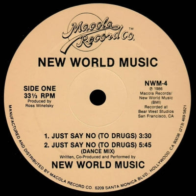 NEW WORLD MUSIC - Just Say No (To Drugs)