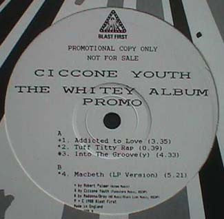 CICCONE YOUTH (SONIC YOUTH) - The Whitey Album Promo