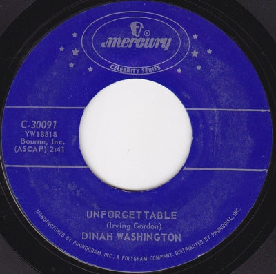 DINAH WASHINGTON - Unforgettable / Love Walked In