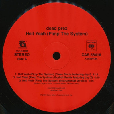 DEAD PREZ FEATURING JAY-Z - Hell Yeah (Pimp The System) (Remix)
