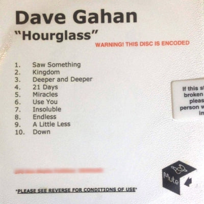 DAVE GAHAN - Hourglass