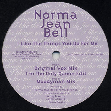 NORMA JEAN BELL - I Like The Things You Do For Me