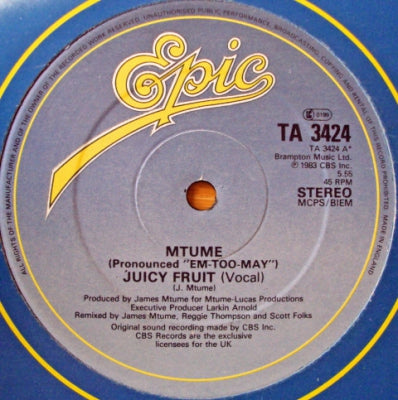 MTUME - Juicy Fruit / Prime Time / You, Me & He