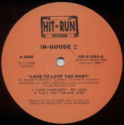 IN-HOUSE II - Love To Love You Baby