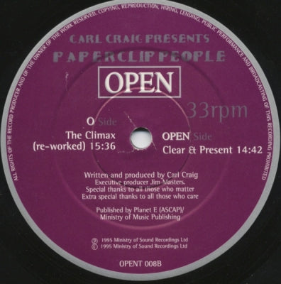 PAPERCLIP PEOPLE - The Climax / Clear & Present