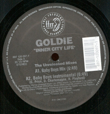 GOLDIE - Inner City Life (The Unreleased Mixes)