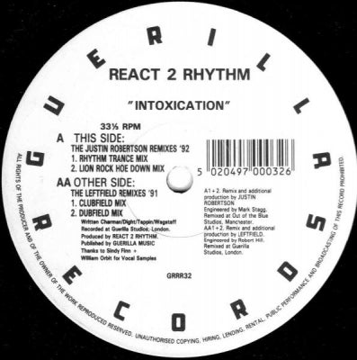 REACT 2 RHYTHM - Intoxication