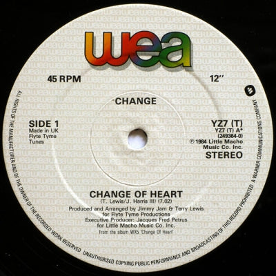 CHANGE - Change Of Heart / Searching / A Lovers Holiday