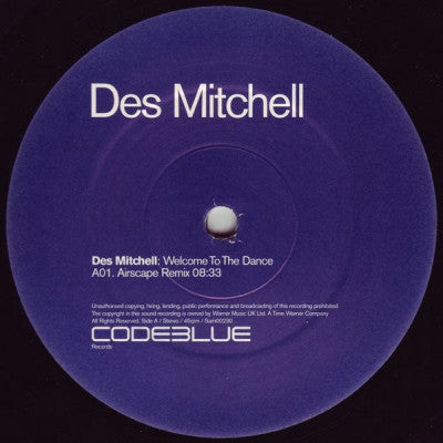 DES MITCHELL - Welcome To The Dance