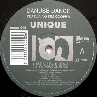 DANUBE DANCE FEATURING KIM COOPER - Unique