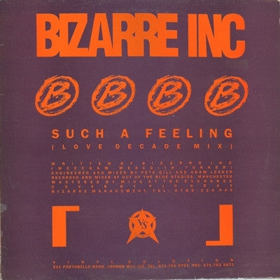 BIZARRE INC - Such A Feeling / Raise Me (Remixes)