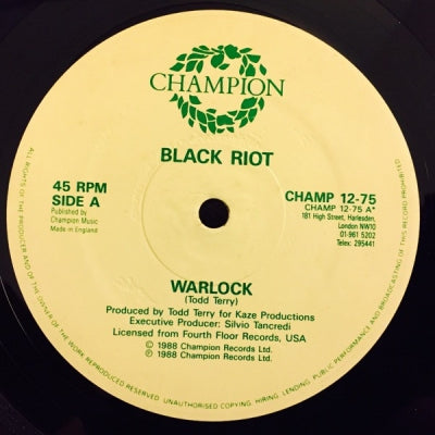 BLACK RIOT - A Day in The Life / Warlock