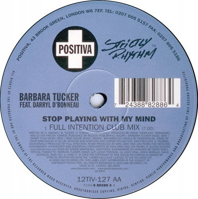 BARBARA TUCKER FEAT DARRYL D'BONNEAU - Stop Playing With My Mind