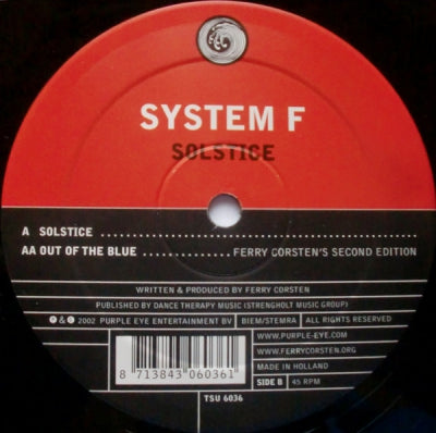 SYSTEM F - Solstice / Out Of The Blue