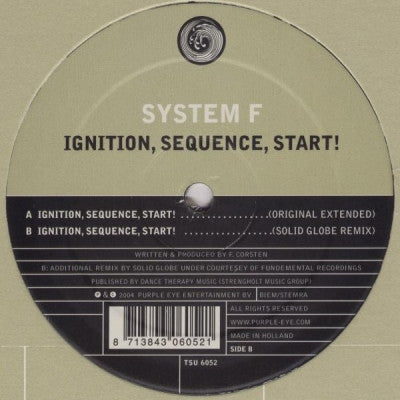 SYSTEM F - Ignition,Sequence,Start!