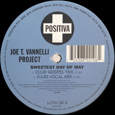 JOE T VANELLI  - Sweetest Day Of May