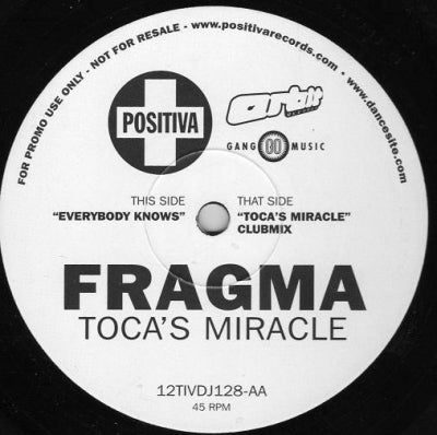 FRAGMA - Toca's Miracle / Everybody Knows