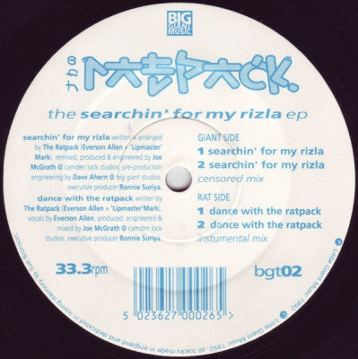 THE RATPACK - The Searchin' For My Rizla EP