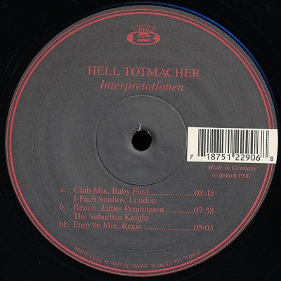 DJ HELL - Totmacher (remixes)