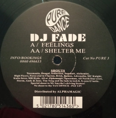 DJ FADE - Feelings / Shelter Me