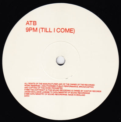 ATB - 9PM (Till I Come)