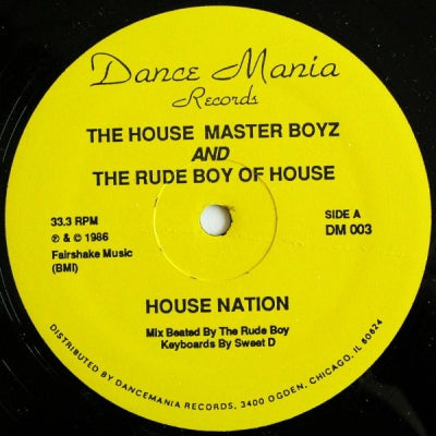 THE HOUSE MASTER BOYZ & THE RUDE BOY OF HOUSE - House Nation / Acca House / Track'n The House