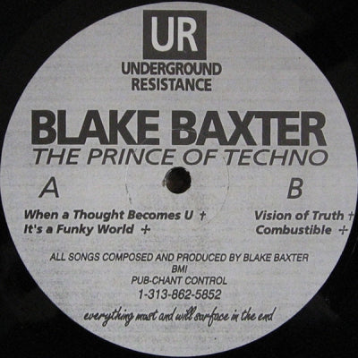 BLAKE BAXTER - The Prince Of Techno E.P.