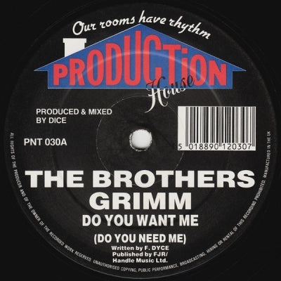 THE BROTHERS GRIMM - Do You Want Me (Do You Need Me) / Judgement Day