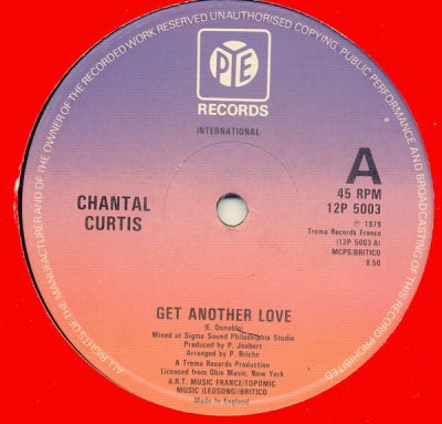 CHANTAL CURTIS - Get Another Love / I'm Burning